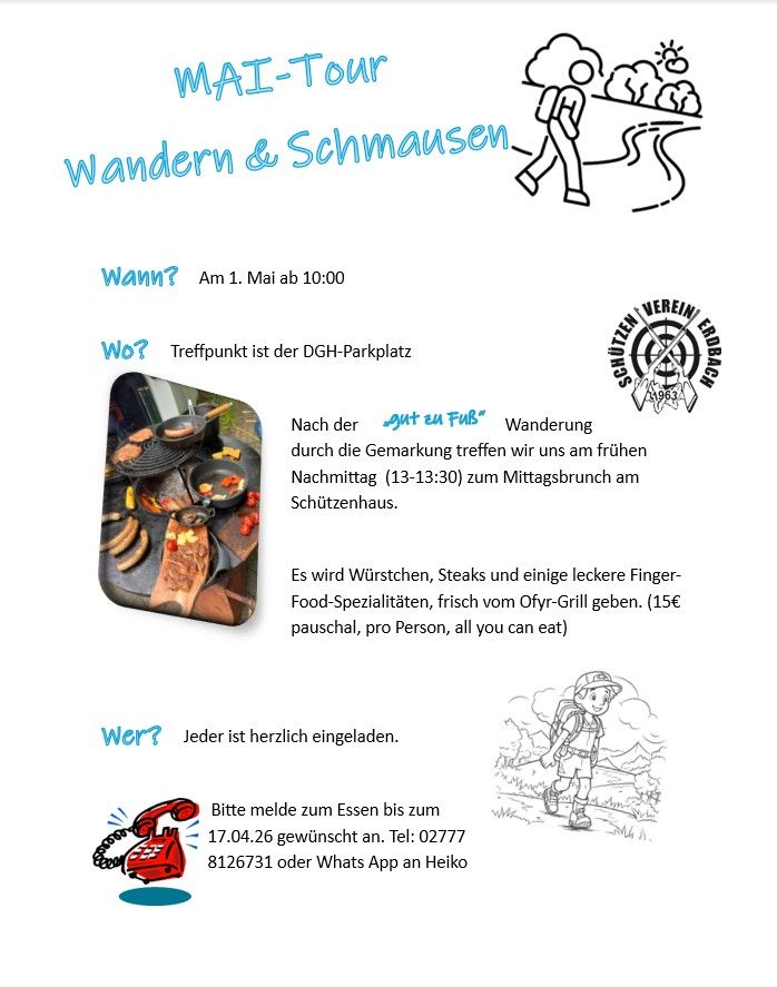 Mehr über den Artikel erfahren 1. Mai Wanderung