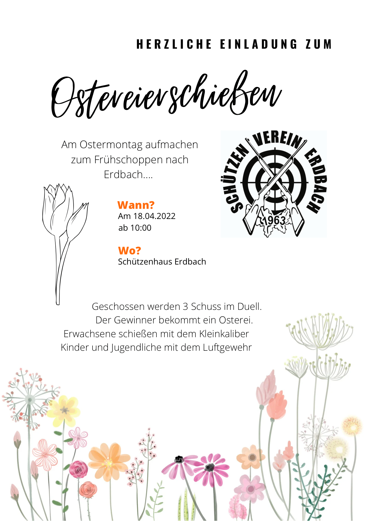 Read more about the article Einladung zum Ostereierschießen in Erdbach